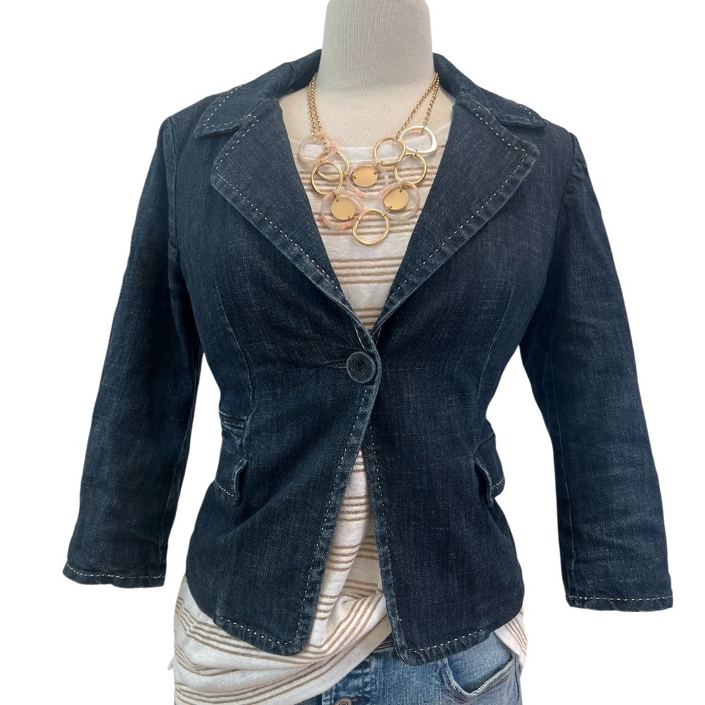 TALBOT’S - Navy Blazer with Stitch Detail